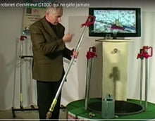 Charger l'image dans la galerie, Robinet extérieur monobloc C1000 a purge automatique antigel Merrill Europe en 60cm sous terre longueur totale 147cm